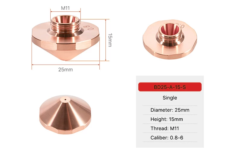 BD Series Laser Nozzles D25 - 1