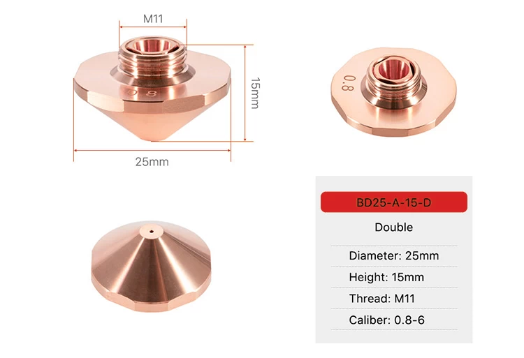 BD Series Laser Nozzles D25 - 2