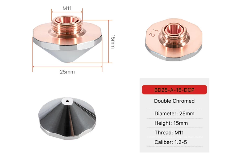 BD Series Laser Nozzles D25 - 4