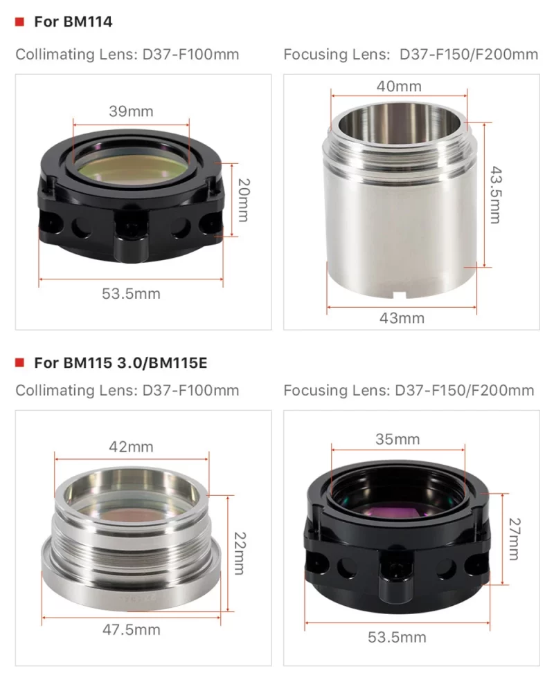 Collimating & Focusing Lens for BM114 BM115 - Product Details 4