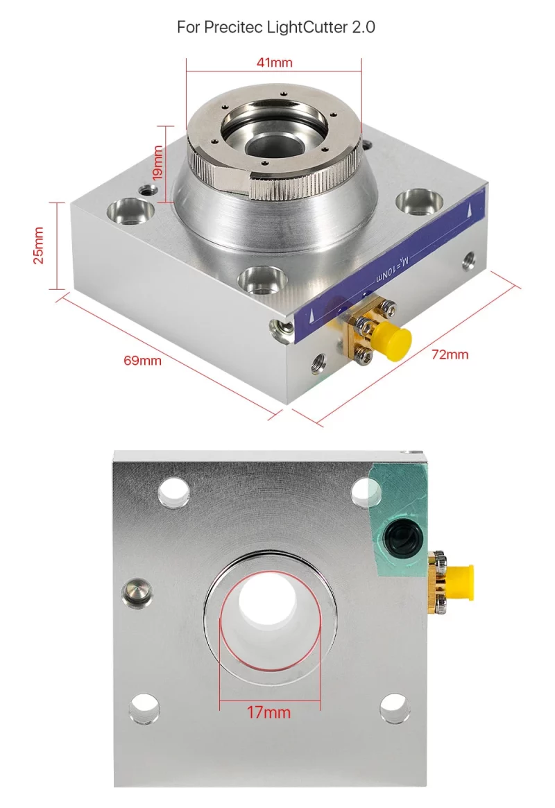 Nozzle Connector for Precitec LightCutter - Product Details 1